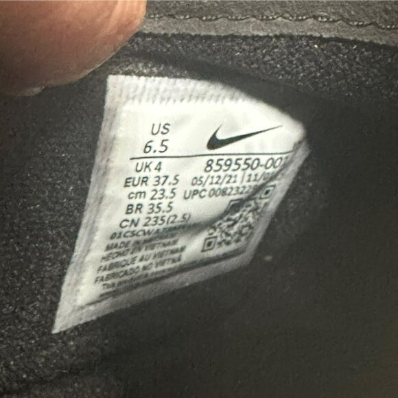 ⭐Nike Air Max Thea Women Mid Boot Shoes Leather Chelsea Sneaker Black 859550-001 - Picture 9 of 10